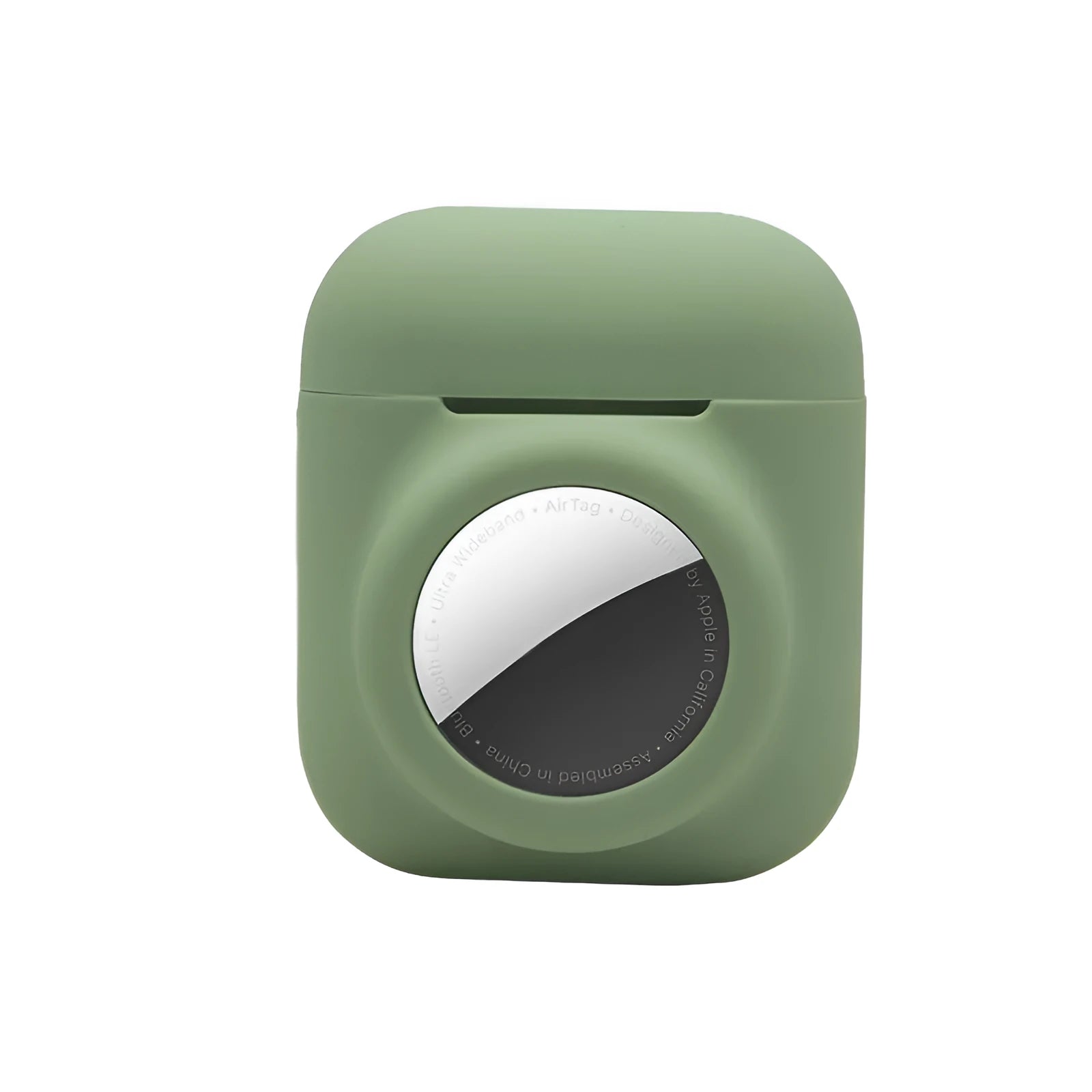 Silicone flip cover case for Apple AirTag in multiple colour options.