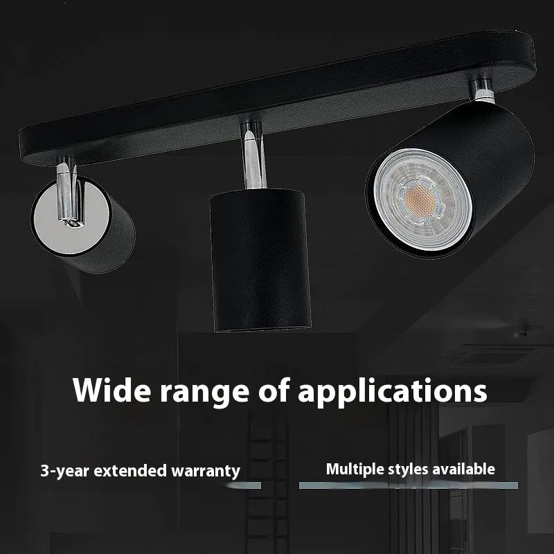 Anti-glare ceiling lamp with aluminium shell in white finish, wall control type, modern simplicity style for home decoration