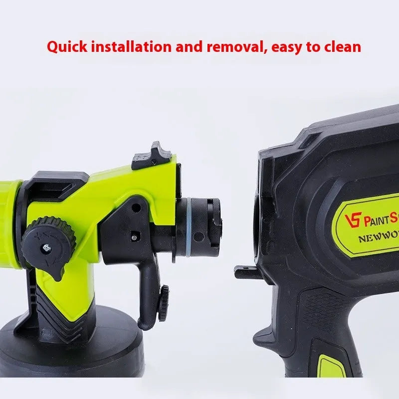 Electric high pressure portable paint spray gun with 850W motor and 1.8mm nozzle