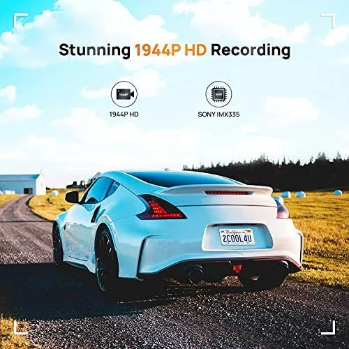70mai A500S-1 black front dash cam with 2.7K resolution and built-in GPS