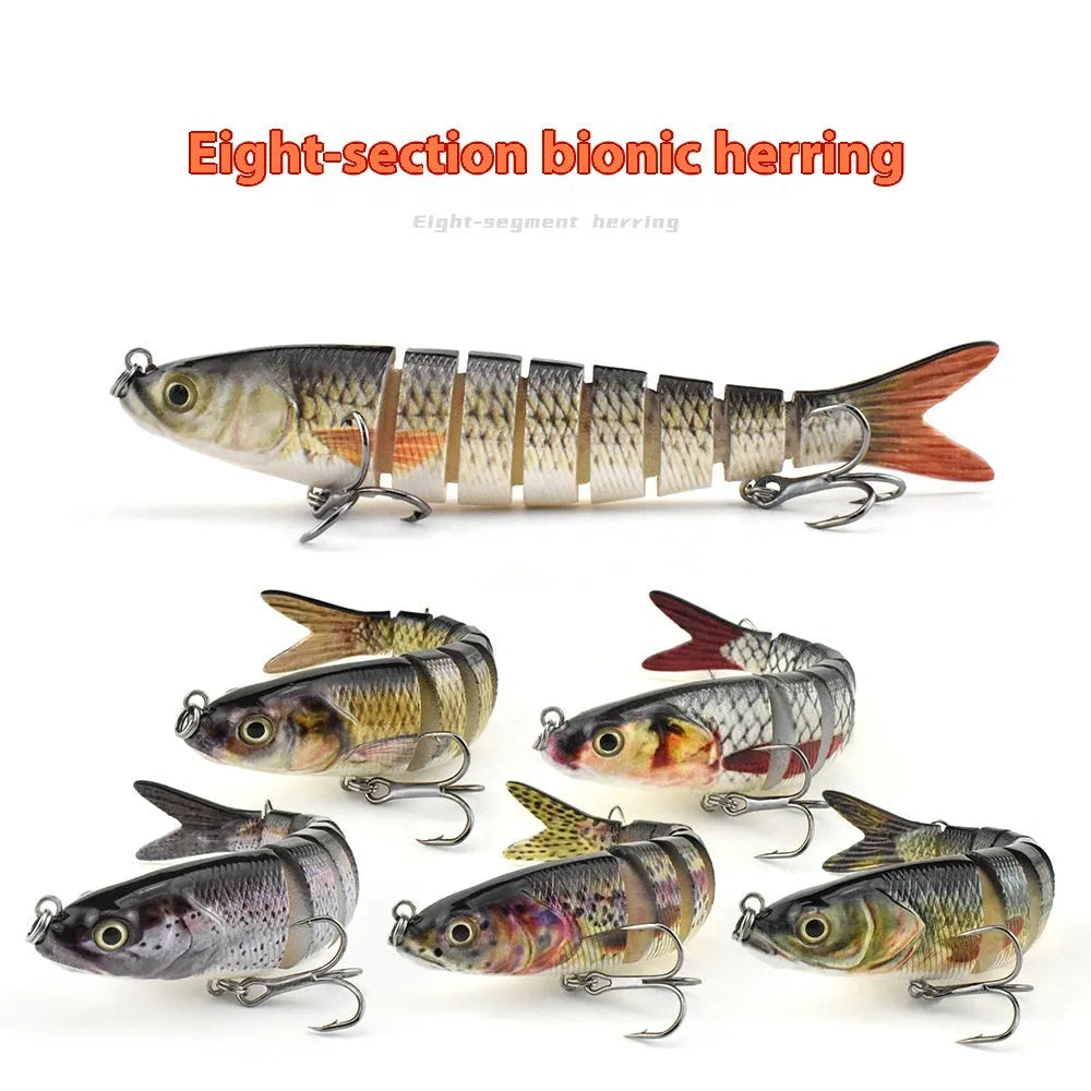 Hard plastic bionic fishing lure measuring 133mm, shown in multiple colour options.