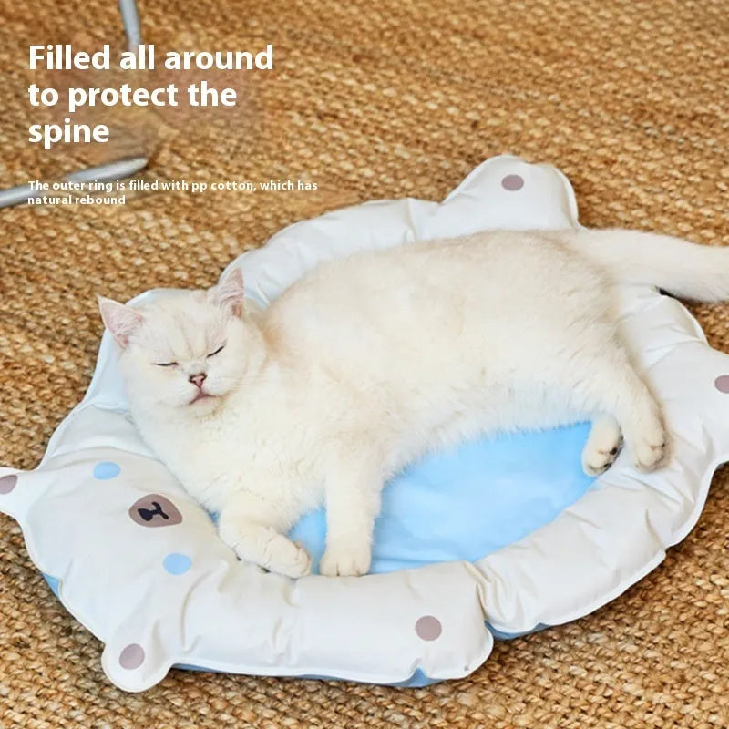 Plastic cat cooling mat, 62x50x8cm, for pet bed or cage use