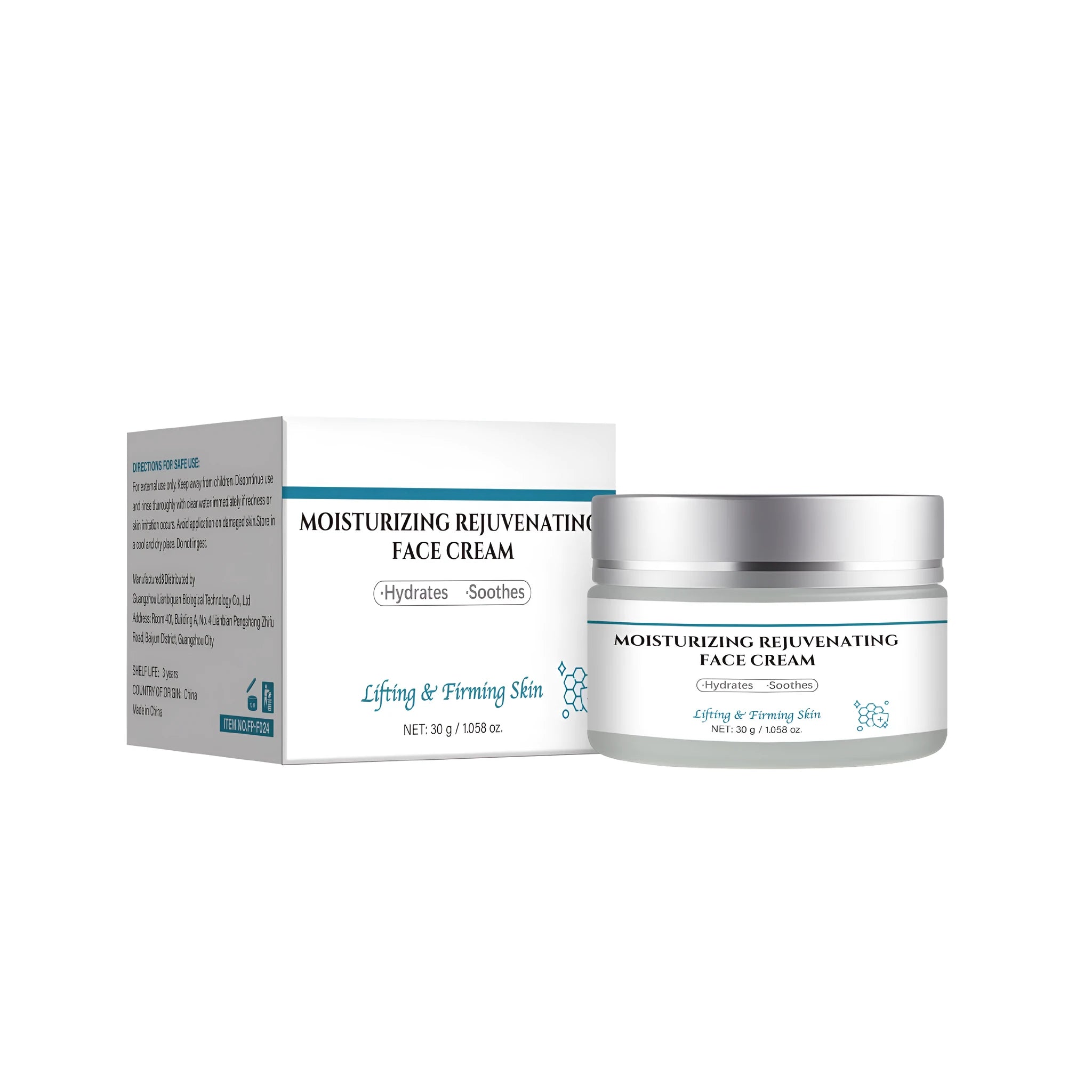 30g anti-ageing cream jar in FP-F024 style for facial skincare