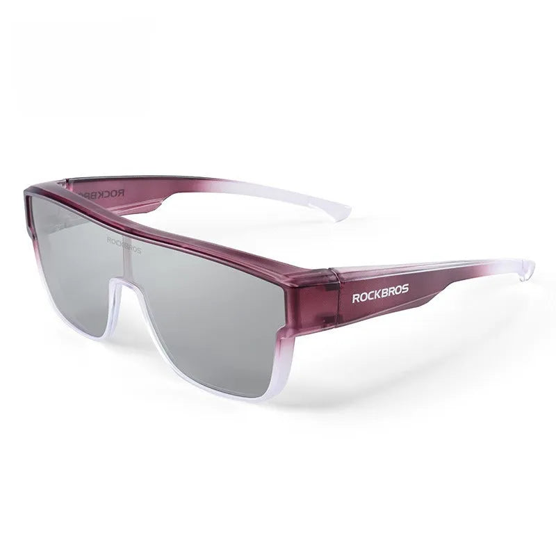 Cycling goggles with polarised TAC lenses and TR full-rim frame in multiple colour options