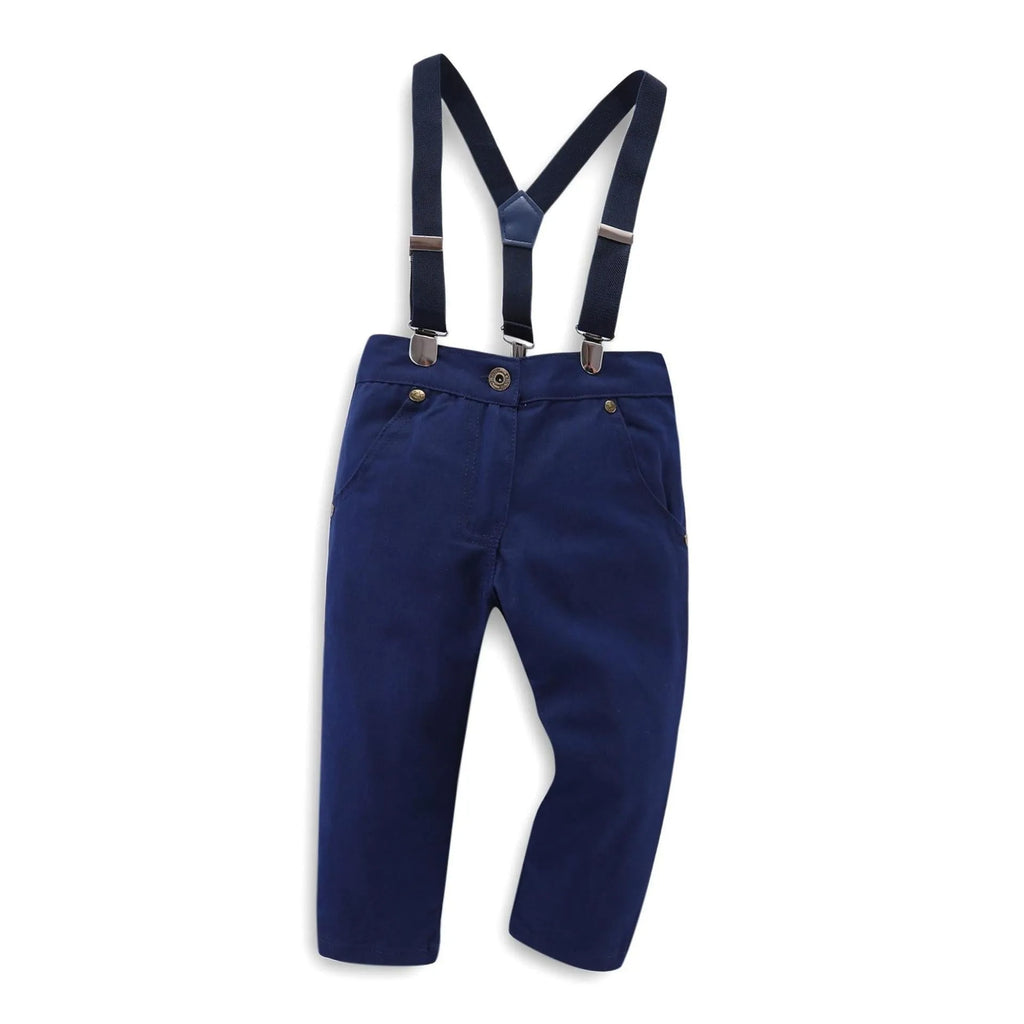 Blue boys formal suit with blazer for children heights 90-130cm European style