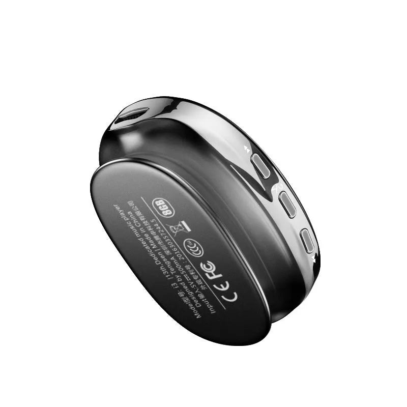 Bluetooth MP4 music player with OLED screen in blue, black or rose gold colour options