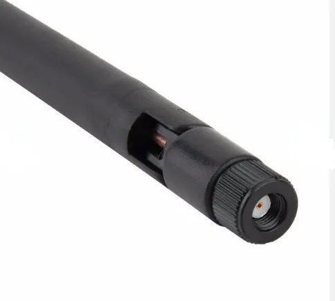 2.4GHz 5dBi WiFi antenna with SMA male connector and flexible rubber body