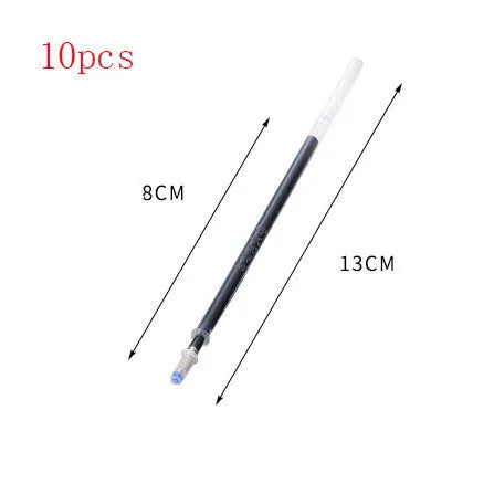 Automatic fade pen set showing pen holder, case, and eight refill units for temporary marking.