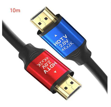 HDMI cable with aluminium connector, length options displayed