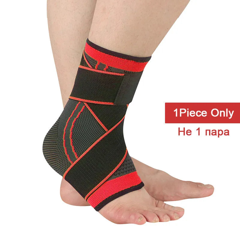 Compression ankle sheath in nylon for sports support