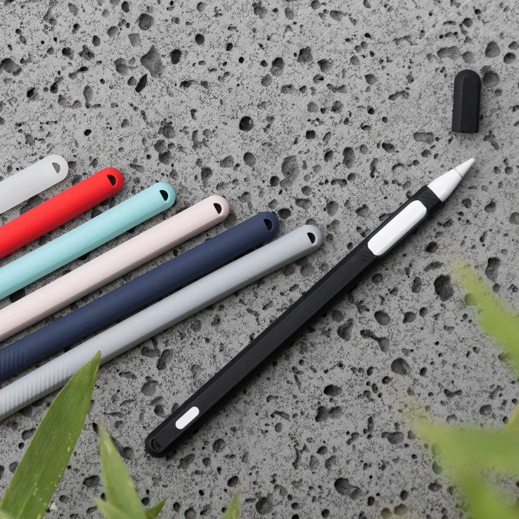 Silicone touch pen set storage protective cover for Apple Pencil 2 in soft grip design