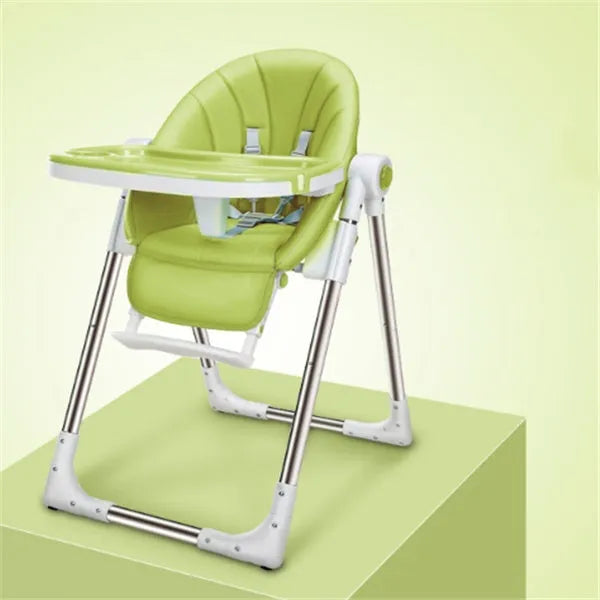 Blue anti-fall baby chair for toddler made from eco-friendly waterproof plastic