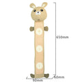 Fleece rabbit plush dog toy with food compartments and sound-making function
