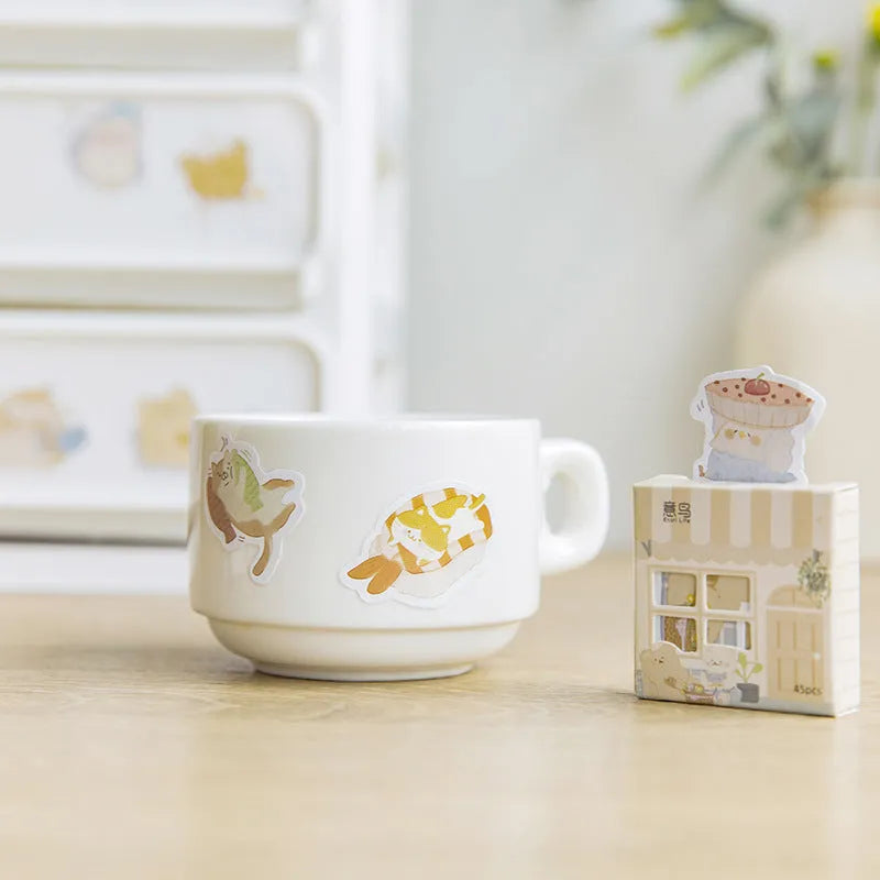 Penguin account stickers in varying widths from 20mm to 50mm with cute decorative designs