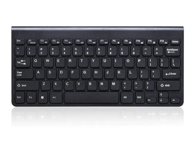 Black and white wireless keyboard and mouse set with USB receiver showing 4G wireless technology