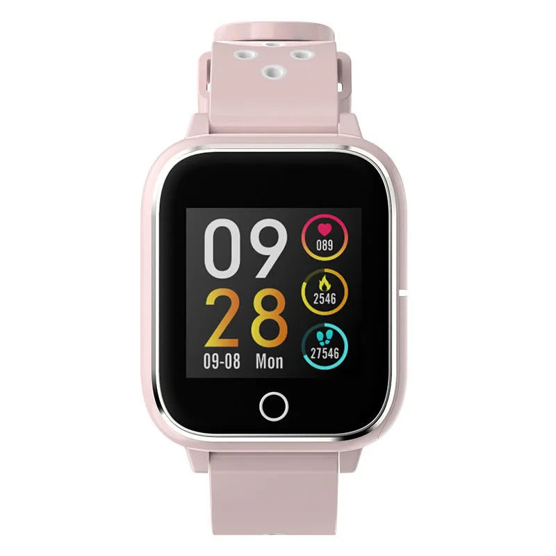 M6 smart call watch bracelet combo in black on a silicone wrist strap