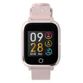 M6 smart call watch bracelet combo in black on a silicone wrist strap