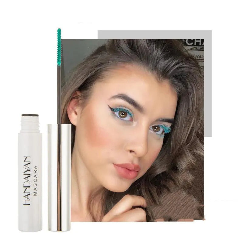 Colour mascara for thick curls with exquisite brush head, long-lasting wear, easy removal