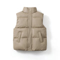 Children's vest coat in black with solid pattern, neutral style for winter, suitable height 110-160cm