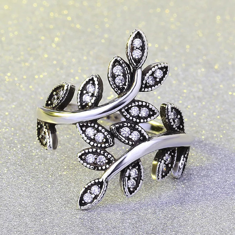 Black vintage tree of life ring stainless steel Celtic knot band unisex
