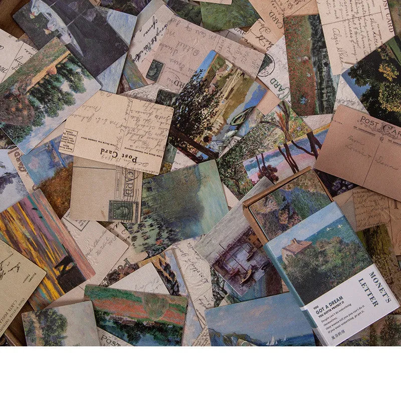 100 retro small book double-sided notes in seven vintage colour designs including Antique Paper and Blossoming Flowers