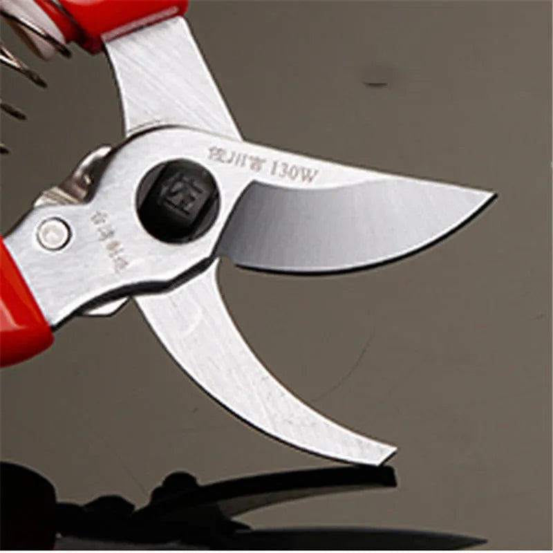 130W pruning shears with SK5 high carbon steel blades for garden landscaping work