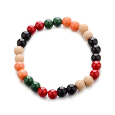Natural stone beaded bracelet with lava stones for essential oil aromatherapy
