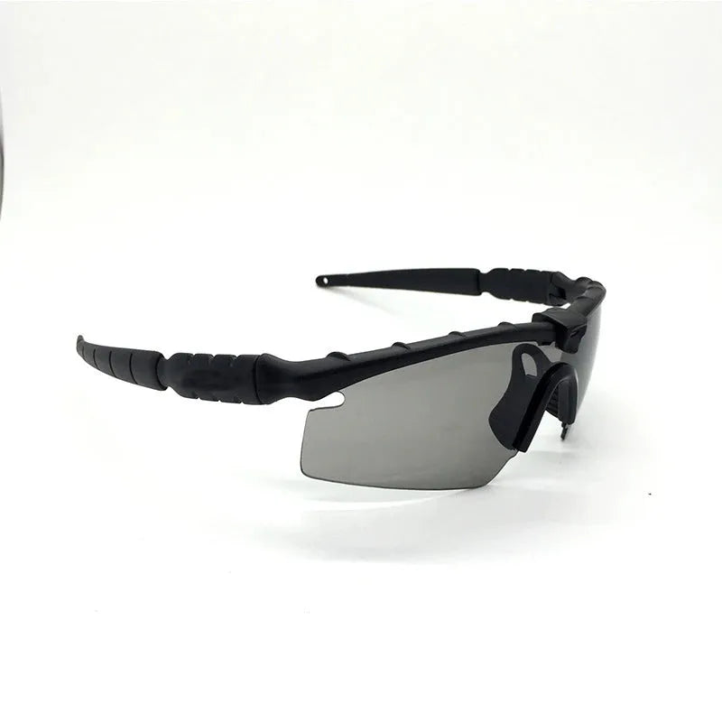 Tactical goggles shooting glasses in black with PC lens and 13 cm temple length