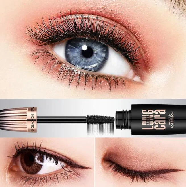 4D Silk Fiber Lash Mascara in black waterproof formula for long curling eye lashes