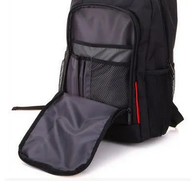 Nylon convertible computer bag briefcase backpack in black, 355.6 x 457.2 x 152.8 mm