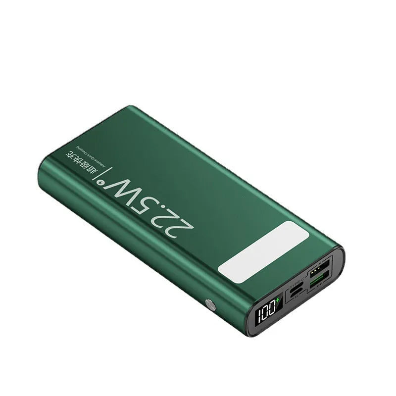 Alloy 22.5W super fast charging power bank with LCD display in choice of four colours