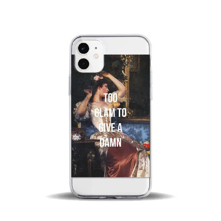 Floral painted soft TPU phone case for iPhone with sculpture finish and slim back cover design