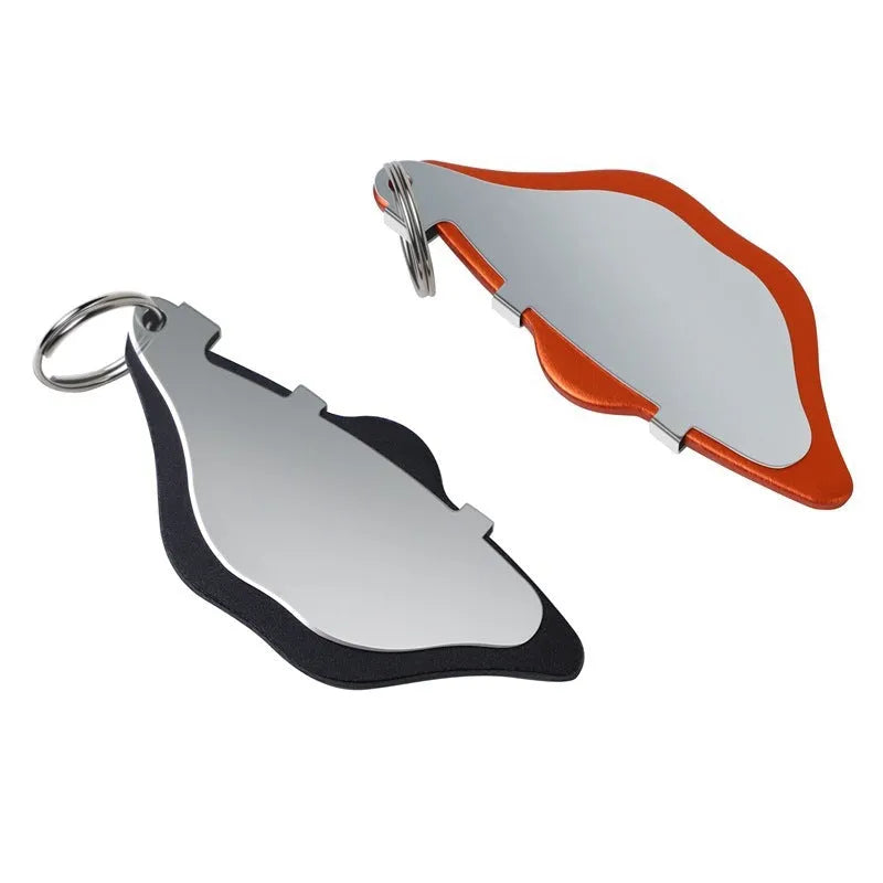 Mountain bike disc brake pads and linings in black or orange with metal scratch-resistant construction