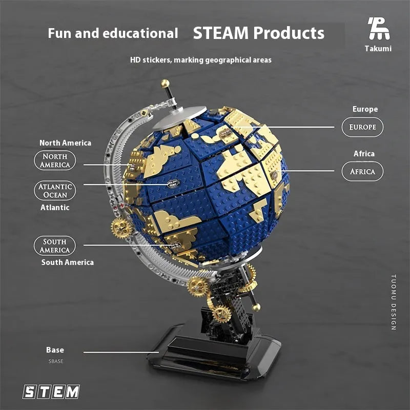 T1008 Discovery Series Earth Instrument building blocks assembled model display