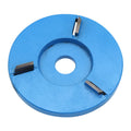 Meterk six-teeth wood carving disc milling cutter for 16mm aperture angle grinder, 90mm diameter