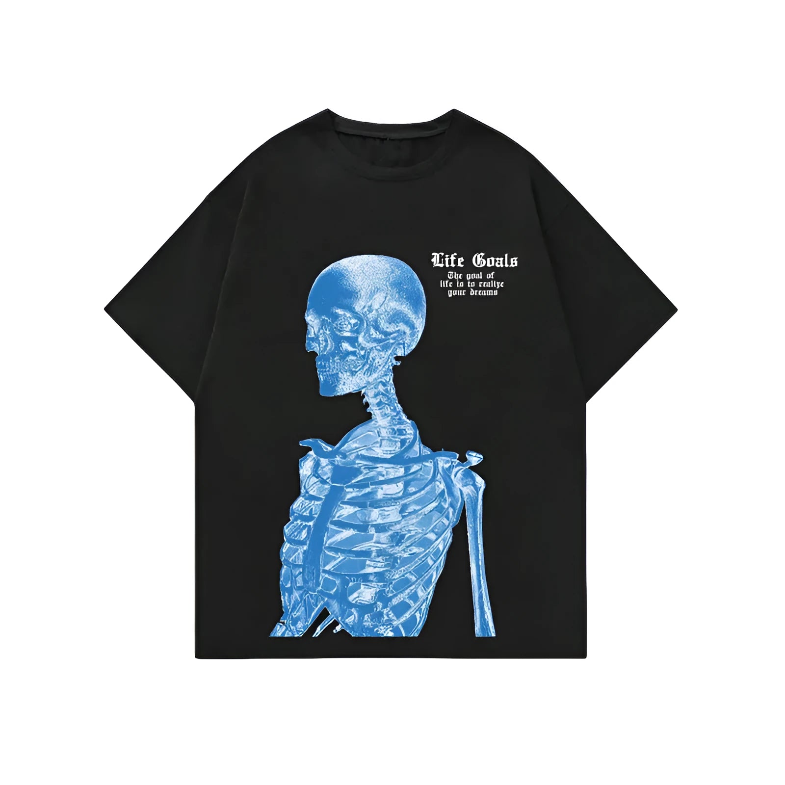 Men's printed short-sleeve sports t-shirt in polyester, showing digital pattern design, available in multiple sizes.