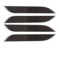 Carbon fibre door handle protection patches for Tesla Model S with drip adhesive design