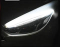 Flexible silicone LED strip light for car daytime running lights and animated turn signals.
