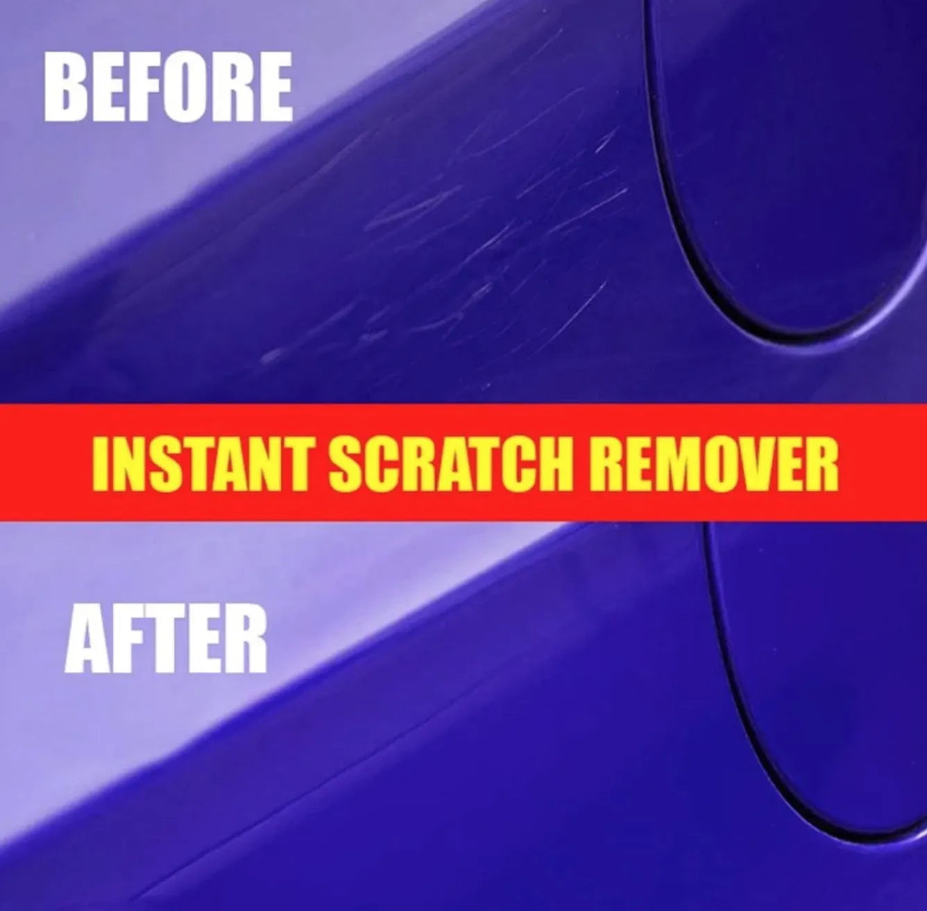 Car scratch repair polishing wax with distribution towel and magic sponge for paint restoration
