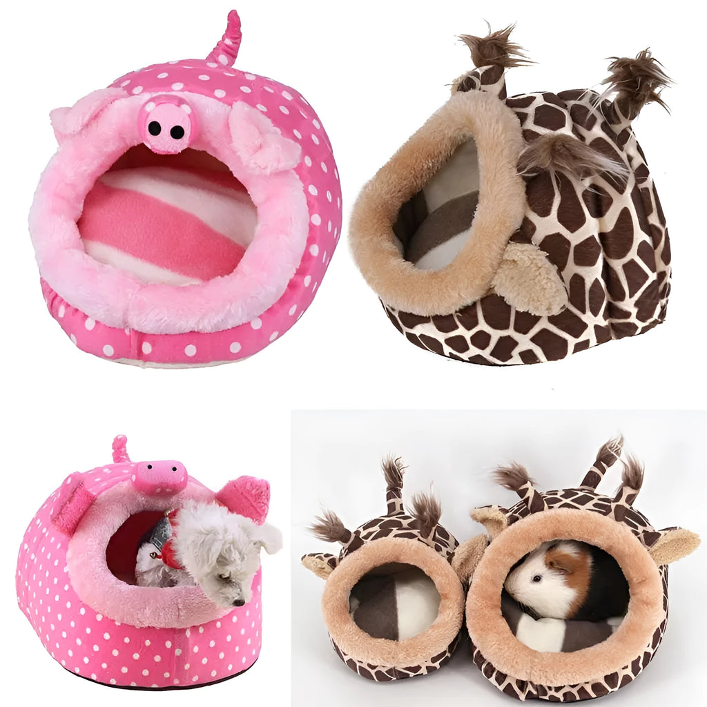 Warm removable washable cotton small pet nest in L size with 3D PP cotton filling
