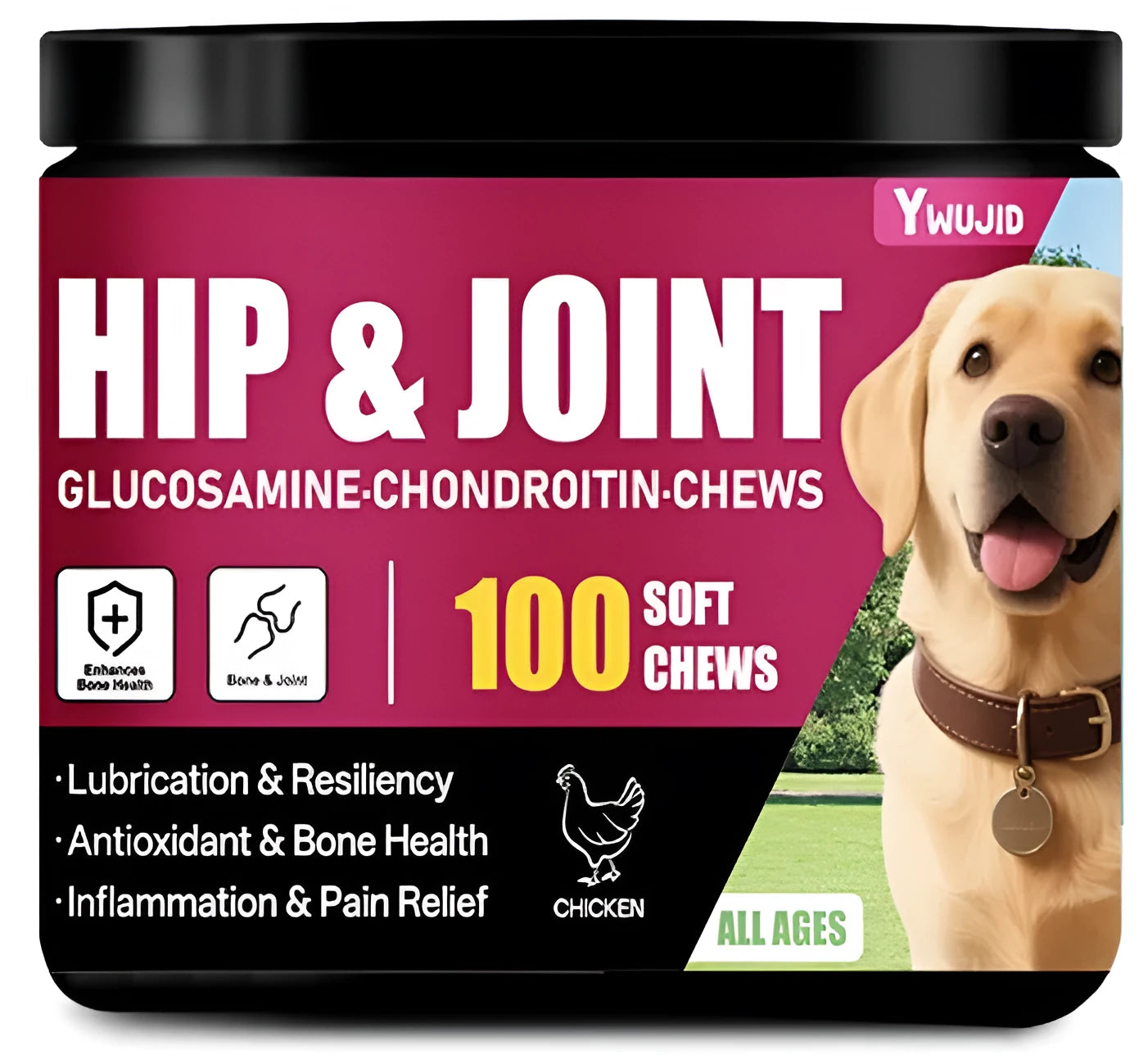 Chondroitin chewable soft granules dietary supplement in 300g canister