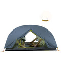 Home Fashion two-person silicone tent in Phantom Blue, lightweight 167g, waterproof double tent with aluminium poles