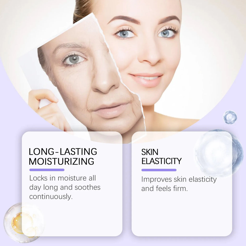 30g jar of retinol neck cream with ceramide and peptide formula for daily moisturising