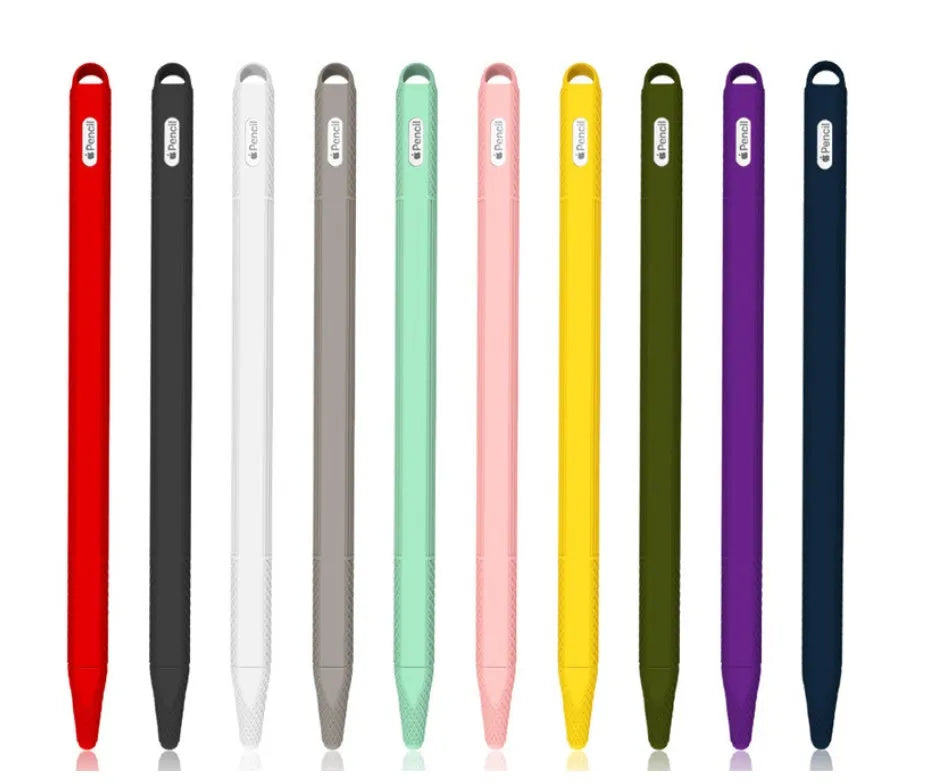 Silicone touch pen set storage protective cover for Apple Pencil 2 in soft grip design