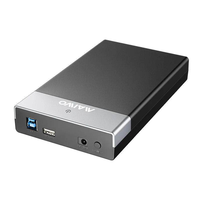3.5 inch USB SATA hard disk enclosure with sliding cover design for desktop drives