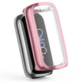 Fitbit Luxe TPU electroplating watch case in transparent colour, soft rubber screen protector, all-inclusive coverage