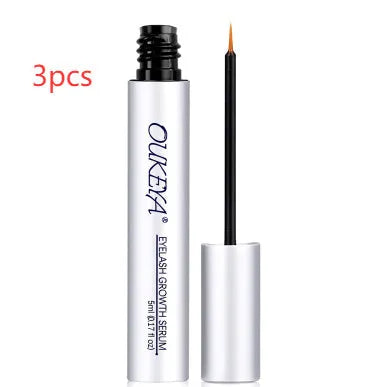 Silver packaged 5ML tube of eyelash growth essence and care liquid