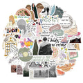 50 waterproof graffiti cartoon luggage stickers in 4-6cm sizes