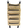 Super Roll Tool Roll multi-purpose wrench roll in Oxford cloth, khaki colour, rolled up with tools visible