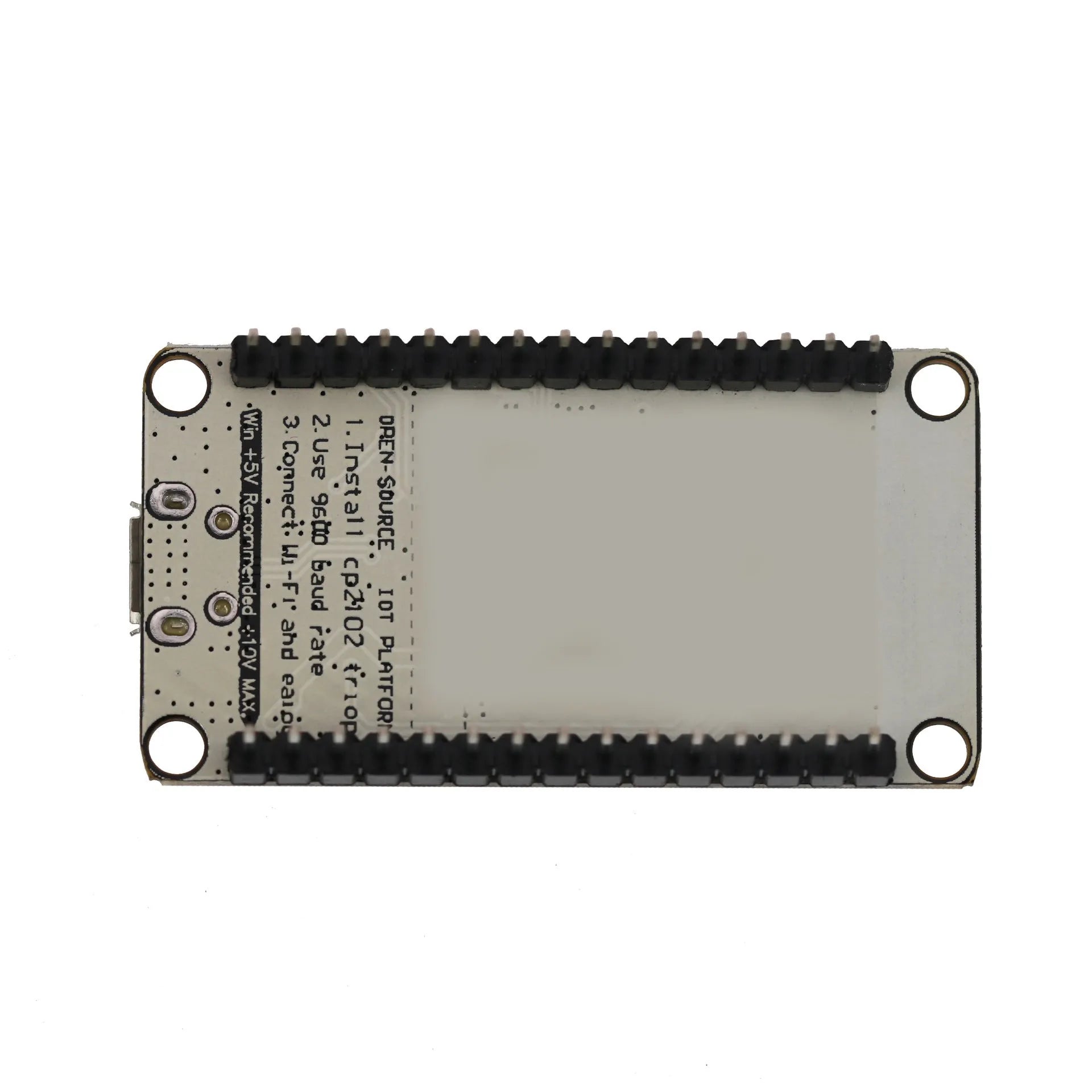 NodeMCU Lua WiFi development board with ESP8266 module and CH340G USB interface